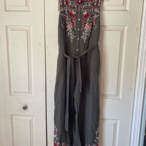 Johnny Was Bohemian LA Stevie Linen jumpsuit - Picture 13 of 14